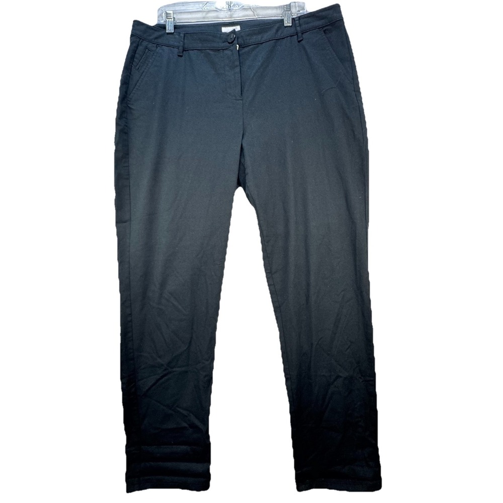 J.Jill Denim Smooth Fit Straight Leg Black Pants Womens Size 18 Casual Every Day